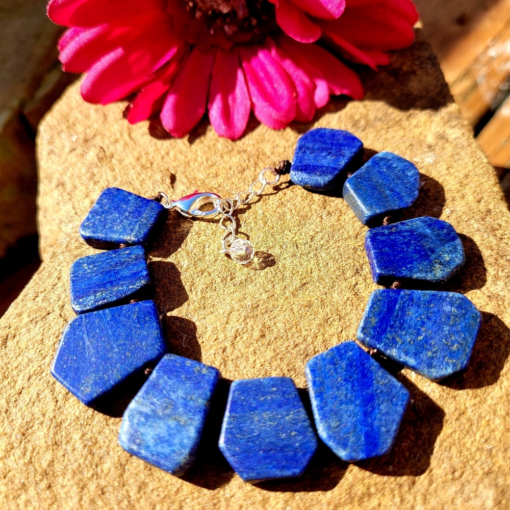 SOLD NWT BLUE LAPIS STERLING SILVER STATEMENT B… - Picture 6 of 15